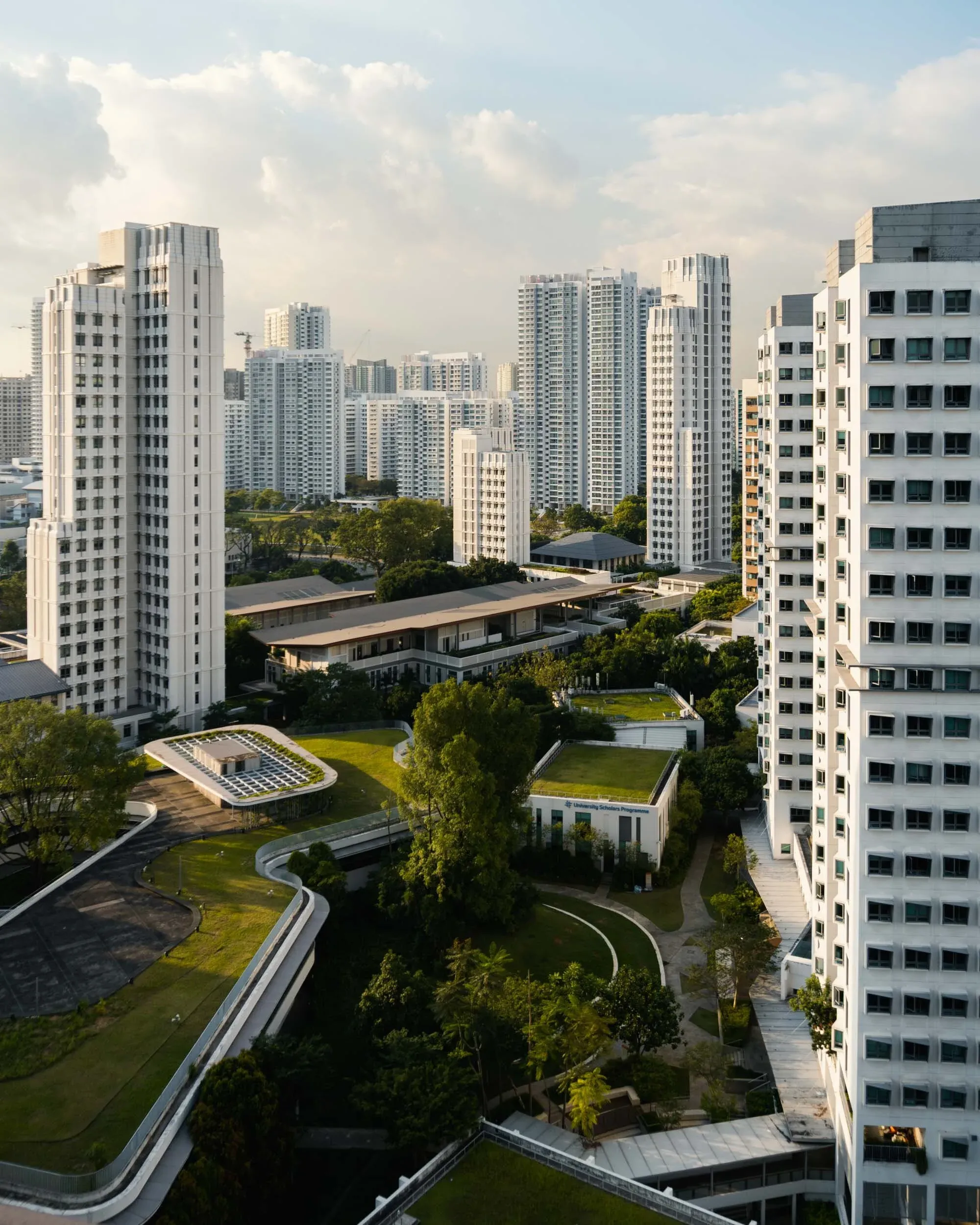 The evening view from my bedroom window. Much better than Waterloo student housing views for sure!